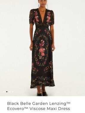 farm rio tropical woodcut floral maxi dress farm rio tropical woodcut floral maxi dres Size m
